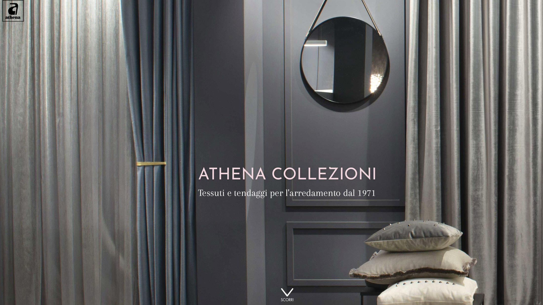 nuovo sito per Athena Collezioni